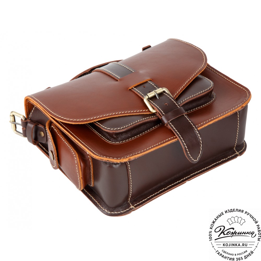 Кожаная  сумка "Виктория" (коричневая)